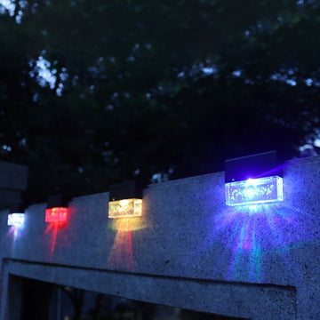 color changing solar decking lights